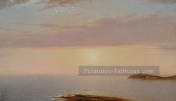 John Frederick Kensett Sunset Paysage marin Peinture à l'huile
